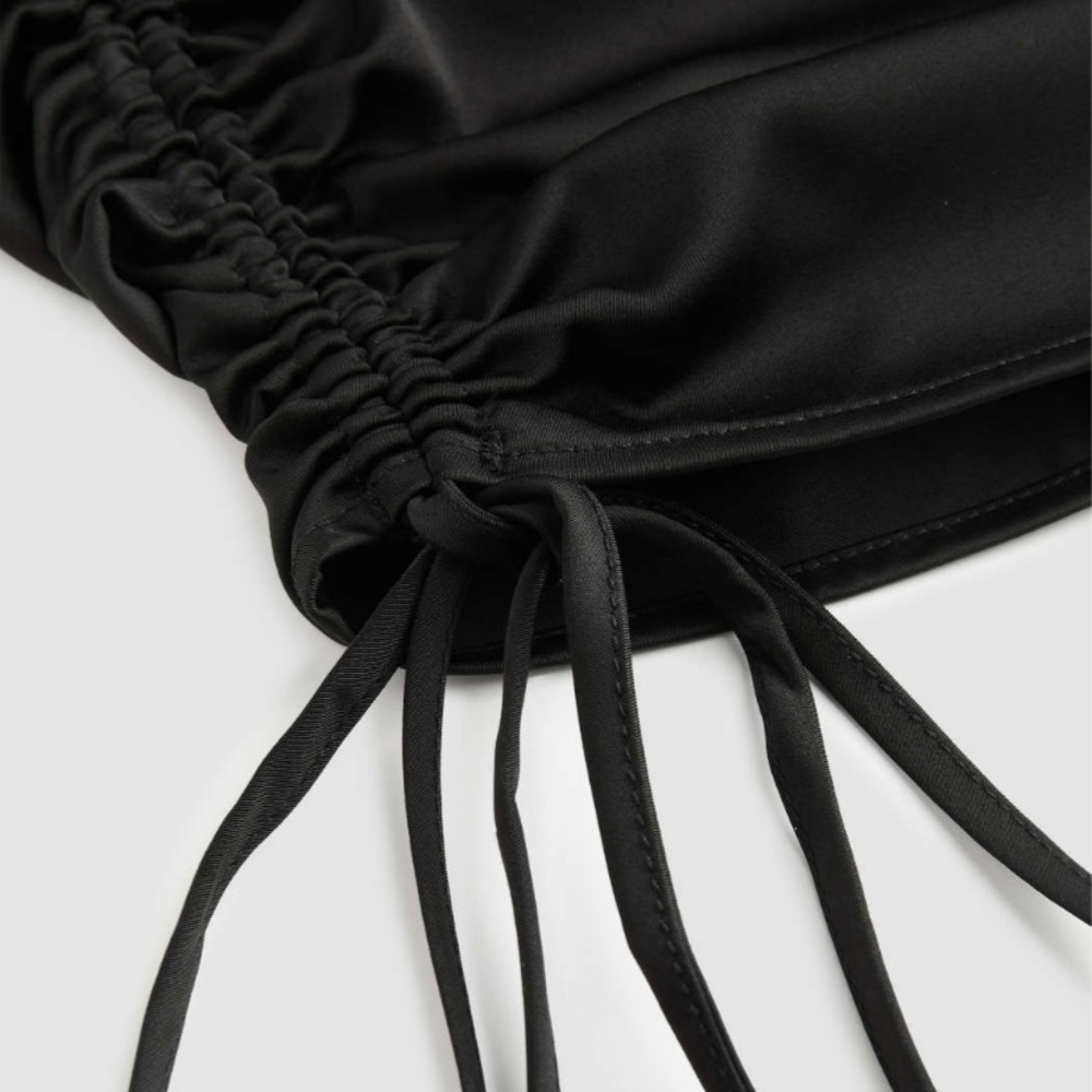 Drawstring Ruched Mini skirt - Picture 3 of 7